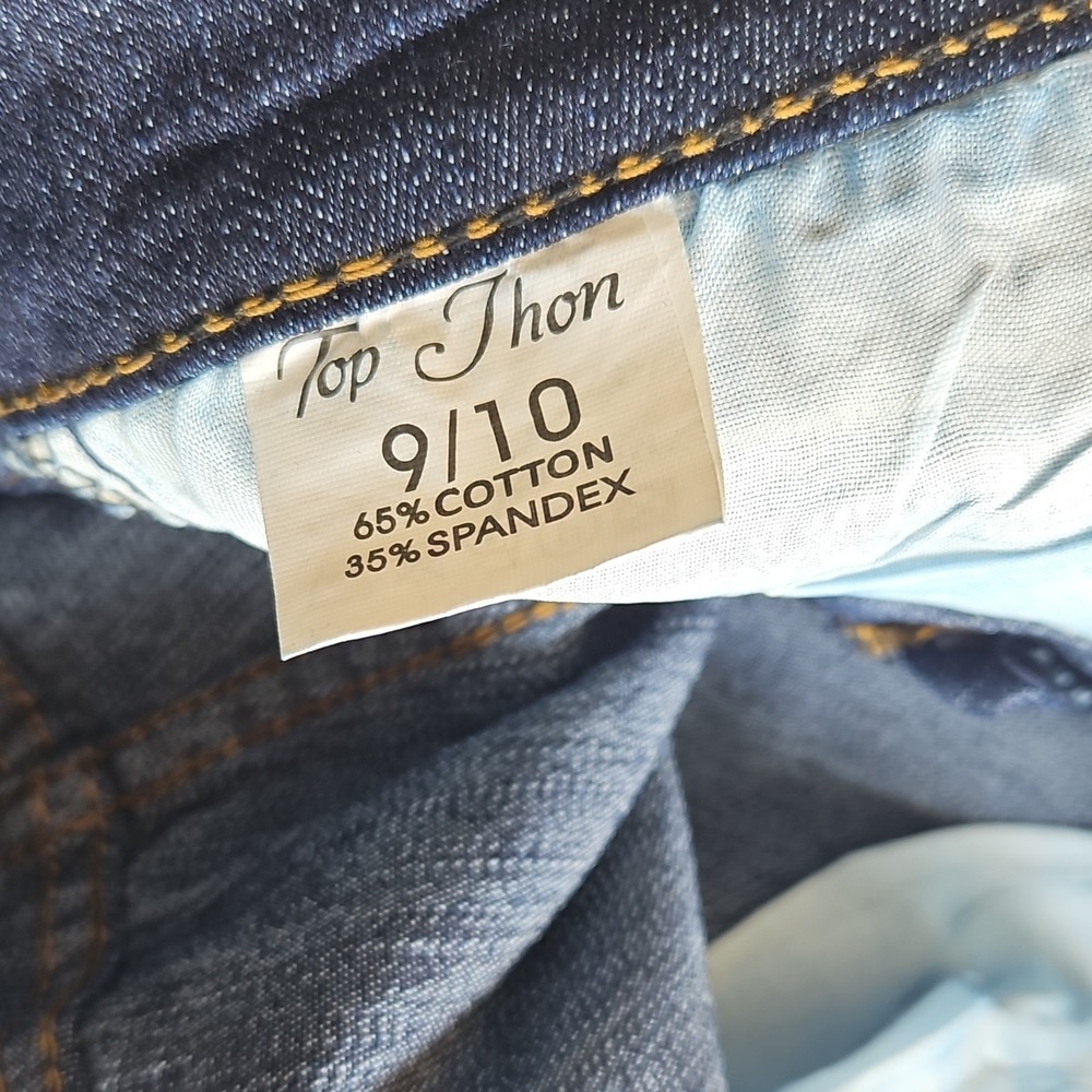 Top Jhon Boys Straight Jeans Dark Blue Cotton Spandex Size 9/10‎ MP701 woman - Picture 5 of 11